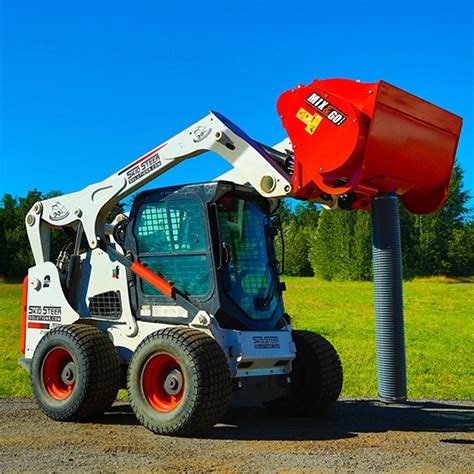 cement mixer skid steer attachment|homemade skid steer concrete mixer.